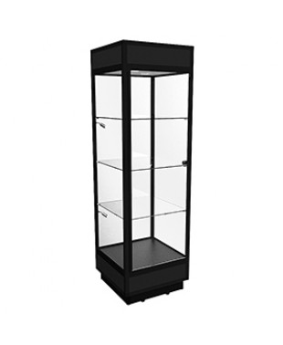 TPF 600 Tower Display Cabinet with LED Downlights - Fully Assembled