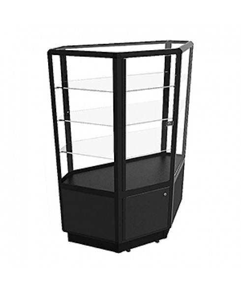 CCTSL 1400 Black Shop Counter Corner Unit by Showfront