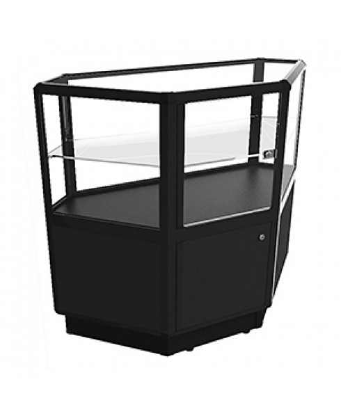 CCTSL 950 Black Shop Counter Corner Unit by Showfront