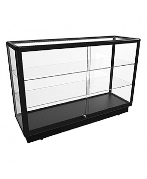 CTGL 1400 Black Full Glass Counter Display Cabinet by Showfront
