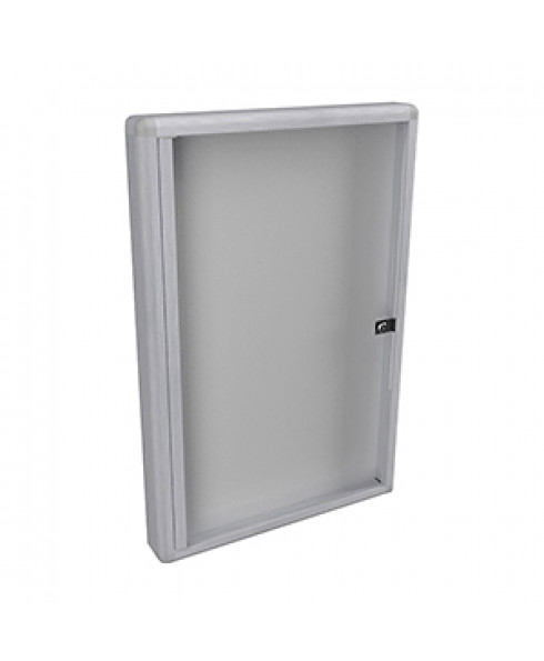 WM 600 Silver Lockable Notice Board by Showfront