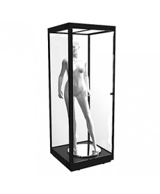 MANQ800S - Mannequin Tower Display Cabinet with LED Panels