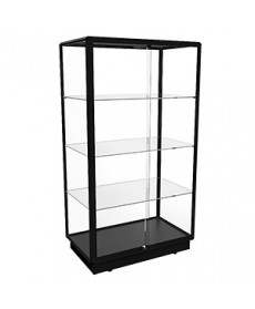 TGL 1000 Black Upright Glass Display Cabinet by Showfront
