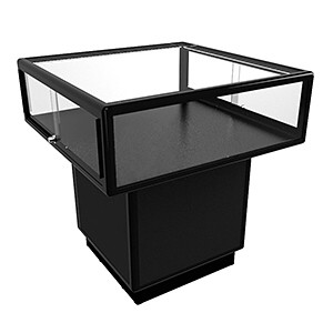 MUPL Mushroom Display Cabinet With Storage - Fully Assembled