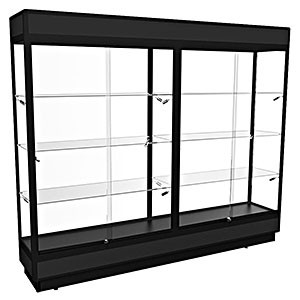 TPFL 2400 – Upright Glass Display Cabinet with LED Downlights – Fully assembled