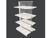 MR25 DM Gondola Double Sided Bay with Mesh Panel Back by Showfront