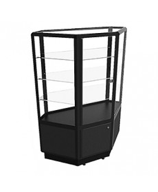 CCTSL 1400 Black Shop Counter Corner Unit by Showfront
