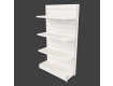 MR25 SS Gondola Single Sided Bay with Slatwall Panel Back by Showfront